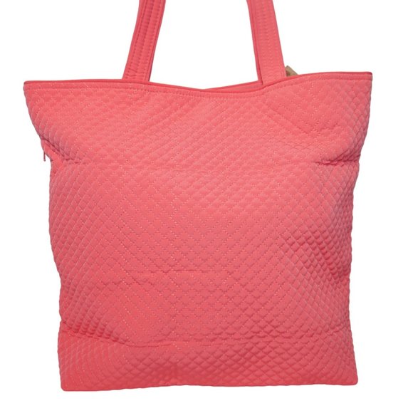 Vera Bradley Iconic Hipster Hobo Tote Shoulder Bag Coral Reef Quilted Large NWT - Picture 4 of 13